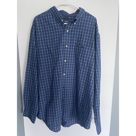 Chaps Men's Long Sleeve Shirt Blue Size XXL - Picture 1 of 4